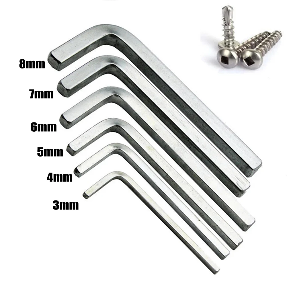 6Pcs Head Wrench L Shape Square Head Wrench Tighten The Square Screw Best Price Chromium Vanadium Steel Brand New
6Pcs Head Wrench L Shape Square Head Wrench Tighten The Square Screw Best Price Chromium Vanadium Steel Brand New