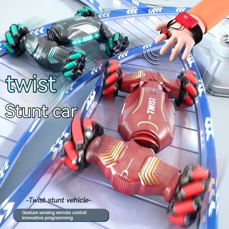 

New Twist Stunt Vehicle 2.4g Gesture Sensing Drift Rolling Off Road Vehicle Rc 4wd Climbing Car Boy Children's Birthday Gift