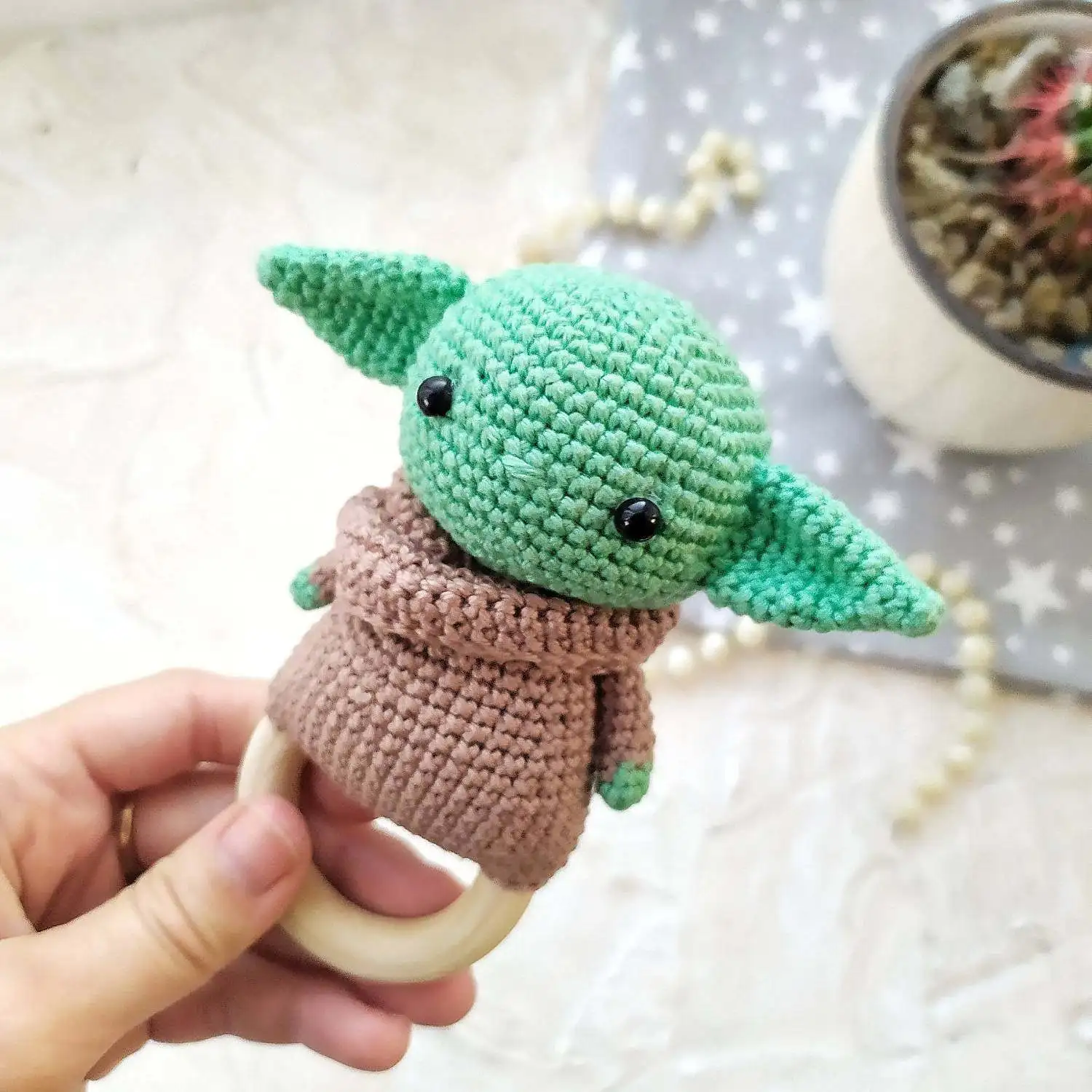 1pc Wooden Crochet Bunny Rattle Toy BPA Free Wood Ring Baby Teether Rodent Baby Gym Mobile Rattles Newborn Educational Toys
1pc Wooden Crochet Bunny Rattle Toy BPA Free Wood Ring Baby Teether Rodent Baby Gym Mobile Rattles Newborn Educational Toys
