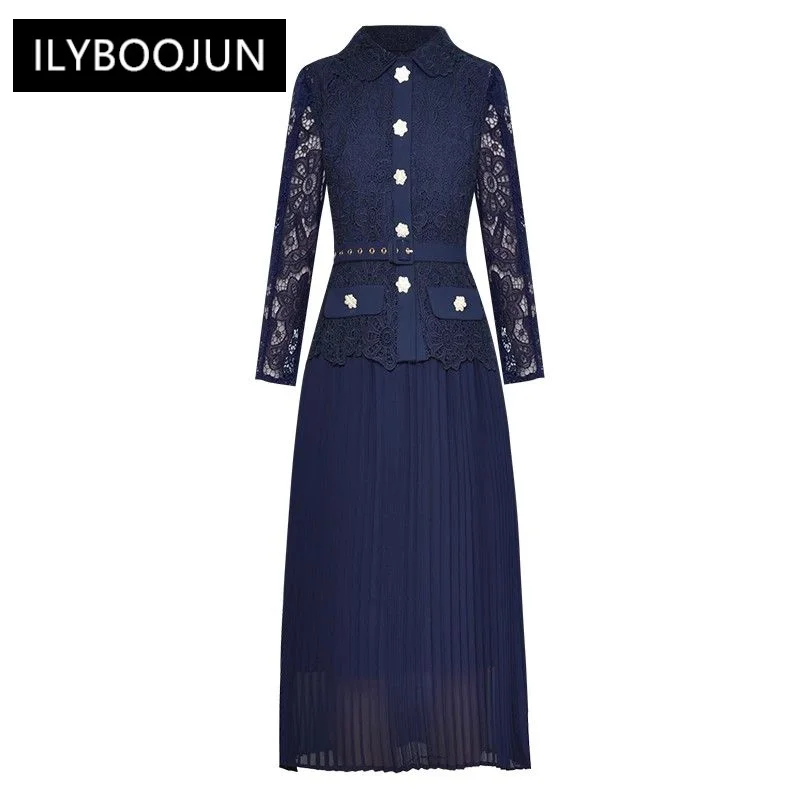2023 Luxury Brand High Quality Autumn Suit Women Long Sleeve Hollow Out Belt Top + Sleeveless Pleated Dresses Two-Piece Set
2023 Luxury Brand High Quality Autumn Suit Women Long Sleeve Hollow Out Belt Top + Sleeveless Pleated Dresses Two-Piece Set