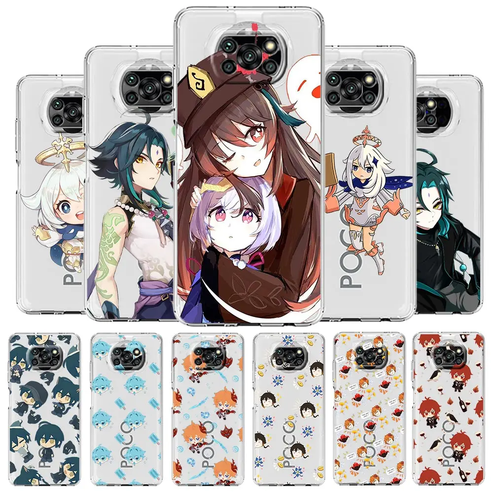 Genshin Impact Game Phone Case for Xiaomi Poco X3 NFC F3 M3 M4 Pro Mi 12 11 Lite 5G Ultra 11X 11T Pro 11i Soft Clear Back Cover
Genshin Impact Game Phone Case for Xiaomi Poco X3 NFC F3 M3 M4 Pro Mi 12 11 Lite 5G Ultra 11X 11T Pro 11i Soft Clear Back Cover