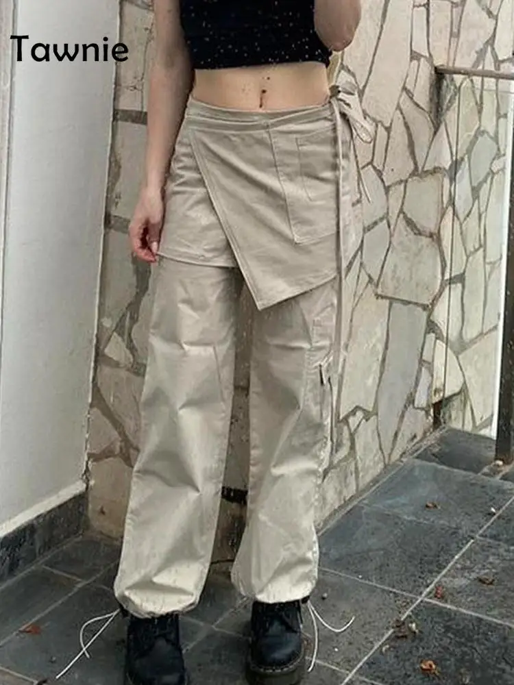 Tawnie Y2K Drawstring Low Waist Chic Skirt Cargo Pants Women Vintage Casual Pockets Sweatpants Streetwear Trousers 2022 Summer
Tawnie Y2K Drawstring Low Waist Chic Skirt Cargo Pants Women Vintage Casual Pockets Sweatpants Streetwear Trousers 2022 Summer