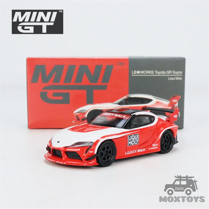 

MINI GT 1:64 LBWORKS GR Supra Liqui Moly Red RHD Diecast Model Car