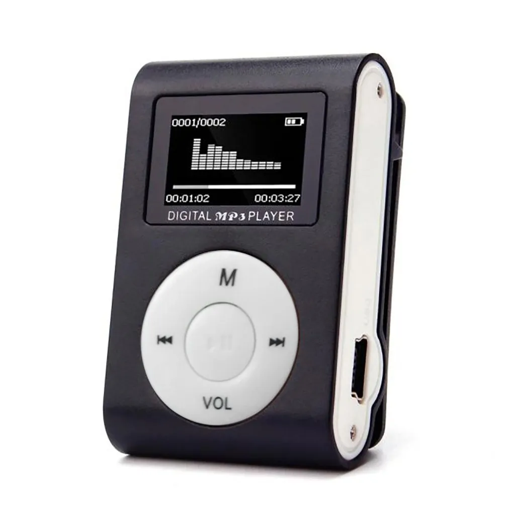 

Mini MP3 player USB Clip Music Players LCD Screen Support 32GB Micro SD TF Card Sports Music player Fashion Walkman In Stock Hot