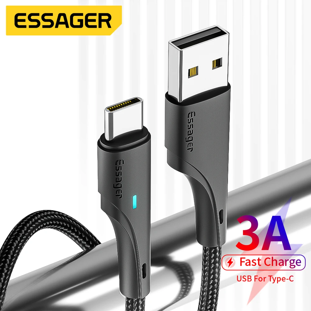 Essager USB to Type-C Cable 3A Fast Charging Data Cable Quick Charge Accessories for Huawei / Samsung / Xiaomi 1M 2M
Essager USB to Type-C Cable 3A Fast Charging Data Cable Quick Charge Accessories for Huawei / Samsung / Xiaomi 1M 2M