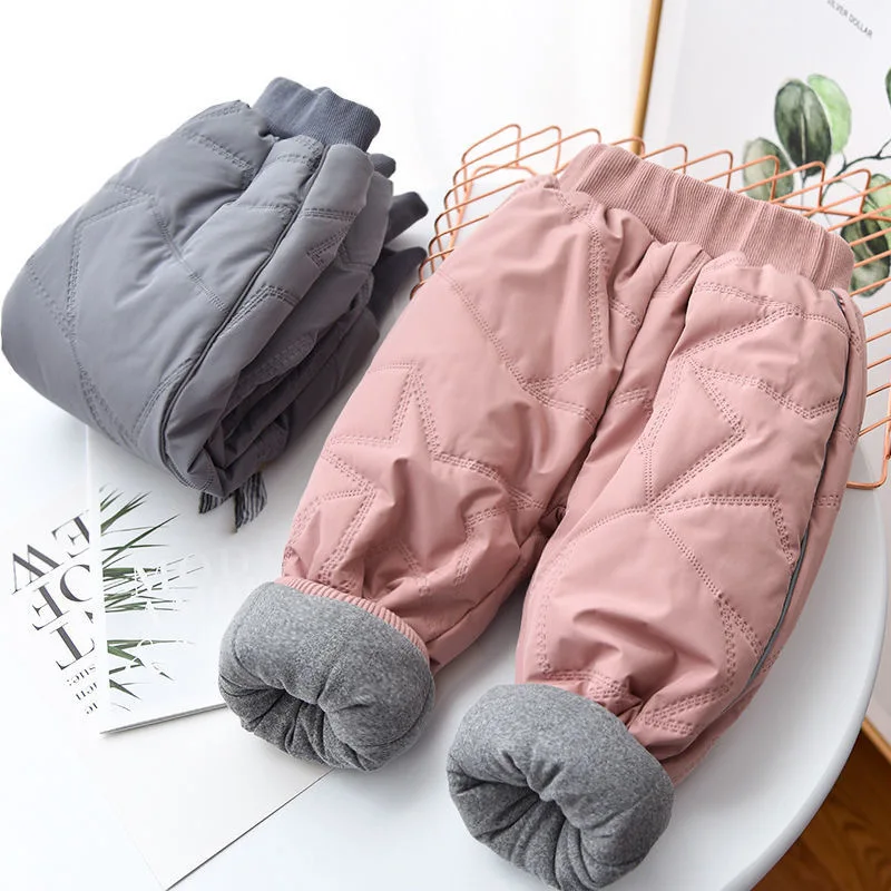 Casual Girl Boy Winter Pants Cotton 4layer Thick Warm Trousers Waterproof Ski Pants Elastic High Waisted Baby Kid Pant 2-8T
Casual Girl Boy Winter Pants Cotton 4layer Thick Warm Trousers Waterproof Ski Pants Elastic High Waisted Baby Kid Pant 2-8T