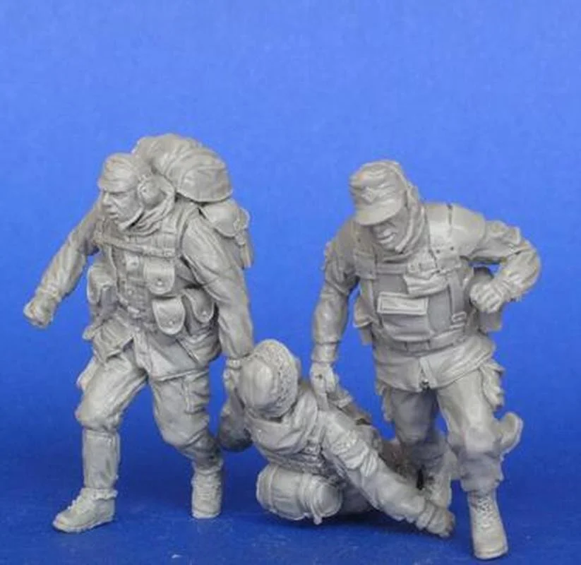NX 1/35 Modern Soldier 3-Person Resin Action Figure Model Kit Tumei Colorless Self-Assembling Resin Doll Soldier Action Figure
NX 1/35 Modern Soldier 3-Person Resin Action Figure Model Kit Tumei Colorless Self-Assembling Resin Doll Soldier Action Figure
