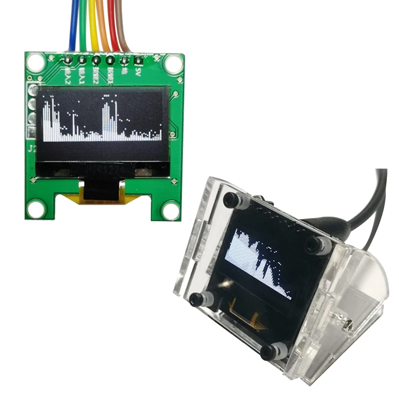 Mini 0.96 Inch OLED Stereo Music Spectrum Display Analyzer Amplifier Audio Level Indicator Rhythm Analyzer
Mini 0.96 Inch OLED Stereo Music Spectrum Display Analyzer Amplifier Audio Level Indicator Rhythm Analyzer