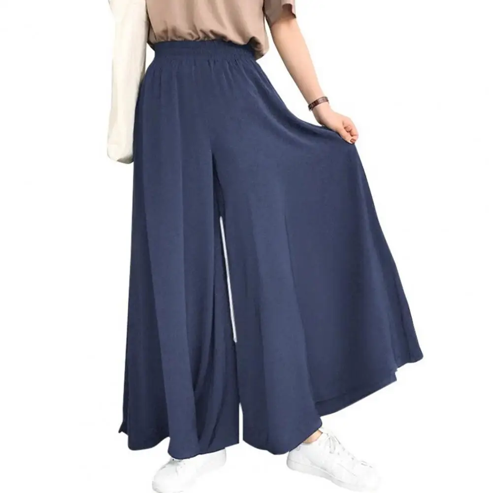 pantalones 2022 High Waist Elastic Waistband Solid Color Women Pantskirt Full Length Wide Leg Pants Female Clothing Streetwear
pantalones 2022 High Waist Elastic Waistband Solid Color Women Pantskirt Full Length Wide Leg Pants Female Clothing Streetwear