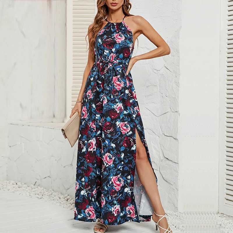 Best Selling Women's Clothes Summer New Printed Lace-up Cinched Sleeveless Dress
Best Selling Women's Clothes Summer New Printed Lace-up Cinched Sleeveless Dress