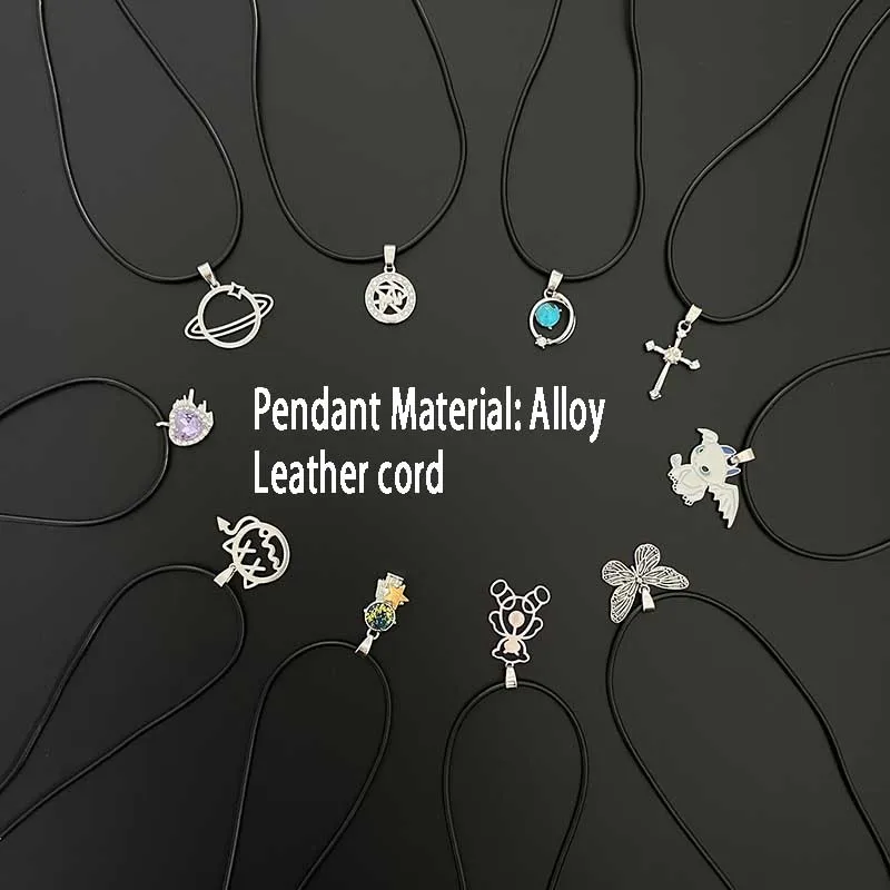 Pendant Leather Rope Alloy Cross Butterfly Little Bear Astronaut Punk For Men Women Cat Mars Hip Hop Bear Party Gift Jewelry
Pendant Leather Rope Alloy Cross Butterfly Little Bear Astronaut Punk For Men Women Cat Mars Hip Hop Bear Party Gift Jewelry