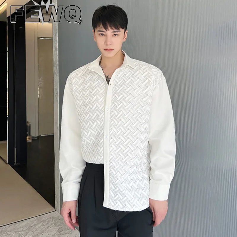 FEWQ Men Shirt Autumn 2023 New Fashion Personalized Design Wrinkled Fabric Loose Solid Color Single Breasted Male Tops 9A4807
FEWQ Men Shirt Autumn 2023 New Fashion Personalized Design Wrinkled Fabric Loose Solid Color Single Breasted Male Tops 9A4807