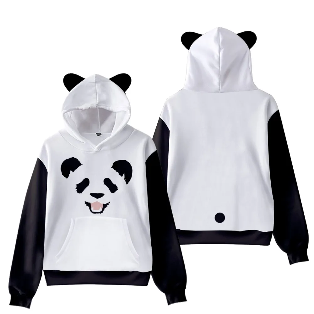3D Kawaii smiling panda hoodies fashion simple black and white color Sweatshirts stitching female spring autumn cat ear clothes
3D Kawaii smiling panda hoodies fashion simple black and white color Sweatshirts stitching female spring autumn cat ear clothes