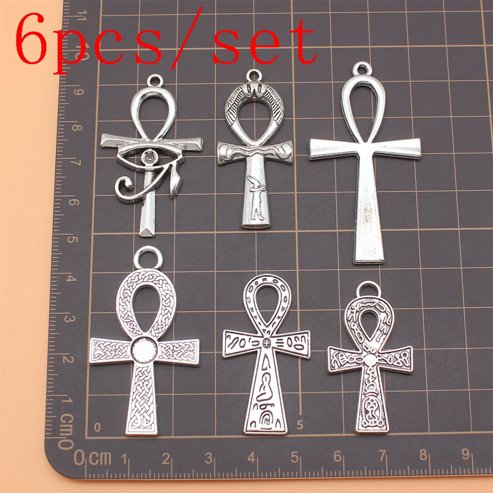 6pcs/set Key Of Life Ankh Cross Charms Jewelry Making Supplies Jewelry Pendants New In
6pcs/set Key Of Life Ankh Cross Charms Jewelry Making Supplies Jewelry Pendants New In