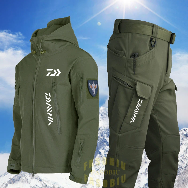 Autumn Fishing Jacket Men's Pants Waterproof Windproof Hunting Tactical Clothing Softshell Outdoor Fishing Suit Thermal
Autumn Fishing Jacket Men's Pants Waterproof Windproof Hunting Tactical Clothing Softshell Outdoor Fishing Suit Thermal