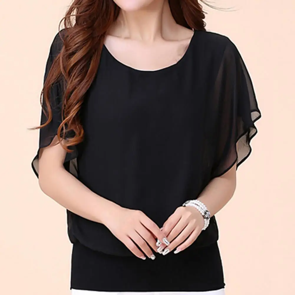 Summer Casual Short Sleeve Women Blouse 4XL Plus Size Chiffon Blouses Ruffle Shirt Office Work Loose Shirts Blusas Feminina Tops
Summer Casual Short Sleeve Women Blouse 4XL Plus Size Chiffon Blouses Ruffle Shirt Office Work Loose Shirts Blusas Feminina Tops