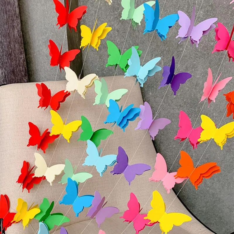 Paper Butterfly Garland for Birthday Party Decoration Wedding Party Birthday Diy Banner Hanging Decoration1 string 3D Paper
Paper Butterfly Garland for Birthday Party Decoration Wedding Party Birthday Diy Banner Hanging Decoration1 string 3D Paper