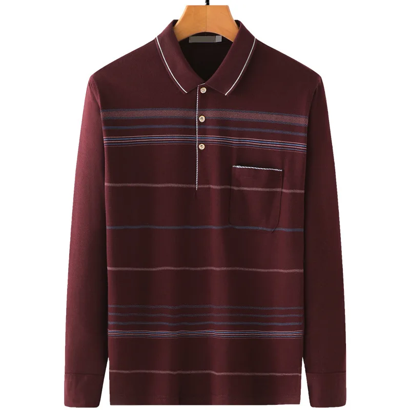Spring Autumn dad long-sleeved t-shirt middle-aged men's thin middle-aged and elderly bottoming stand collar casual striped
Spring Autumn dad long-sleeved t-shirt middle-aged men's thin middle-aged and elderly bottoming stand collar casual striped