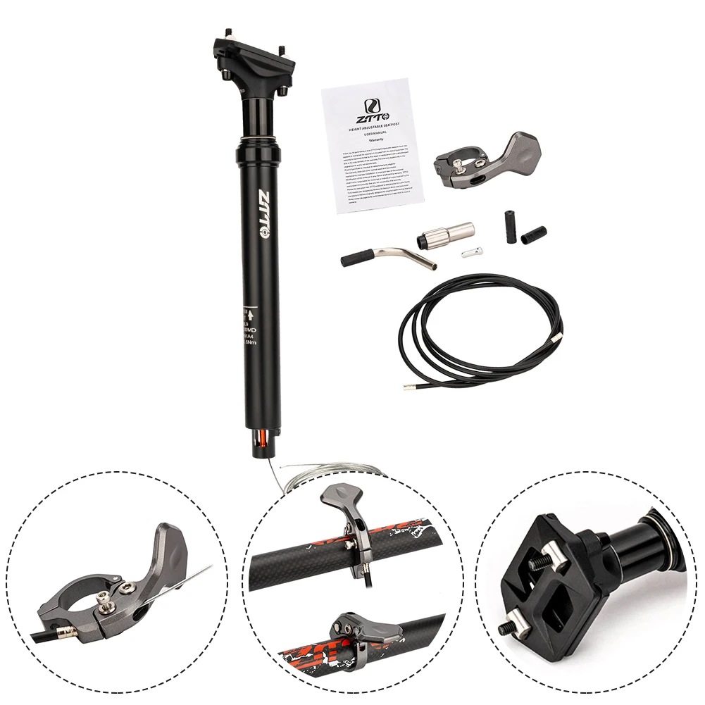 Bicycle Wire Remote Seatpost Bicycle Dropper Seat Post MTB DH Adjustable Seat Tube Cycling Internal Routing Adjust SeatPost
Bicycle Wire Remote Seatpost Bicycle Dropper Seat Post MTB DH Adjustable Seat Tube Cycling Internal Routing Adjust SeatPost