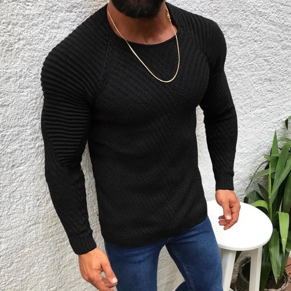 Fabulous Men Sweater Slim Winter Sweater Solid Color Leisure Male Sweater Round Neck 
Fabulous Men Sweater Slim Winter Sweater Solid Color Leisure Male Sweater Round Neck