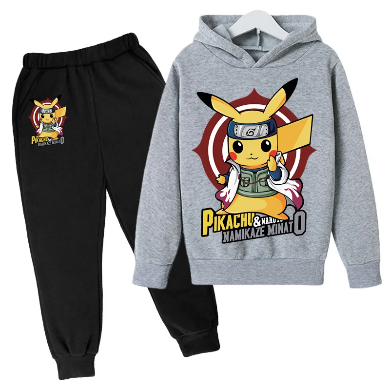 2023 Classic Anime Pokemon Hoodie Suit Cotton Kids Hooded Sportswear Set Pants Boys Clothes 2 pez 4 -14 Year Boys/Girls Suits 
2023 Classic Anime Pokemon Hoodie Suit Cotton Kids Hooded Sportswear Set Pants Boys Clothes 2 pez 4 -14 Year Boys/Girls Suits