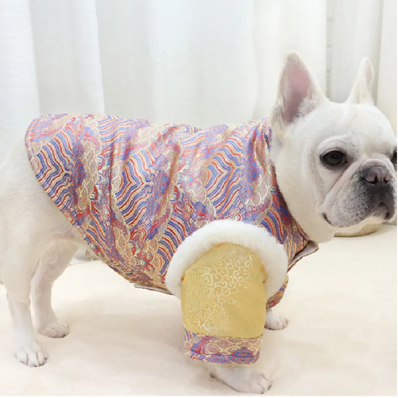 2022New Year Dog Clothing Winter Pet Apparel Thick Warm Dog Coat Jacket Tang Suit Cheongsam Schnauzer Pug French Bulldog Clothes
2022New Year Dog Clothing Winter Pet Apparel Thick Warm Dog Coat Jacket Tang Suit Cheongsam Schnauzer Pug French Bulldog Clothes