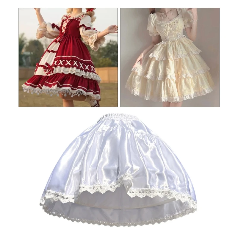 Women Lolita Underskirt Lace Petticoat Cosplay Party Costume Comic Show Short Skirt Girls Princess White Skirt Ball-Gown
Women Lolita Underskirt Lace Petticoat Cosplay Party Costume Comic Show Short Skirt Girls Princess White Skirt Ball-Gown
