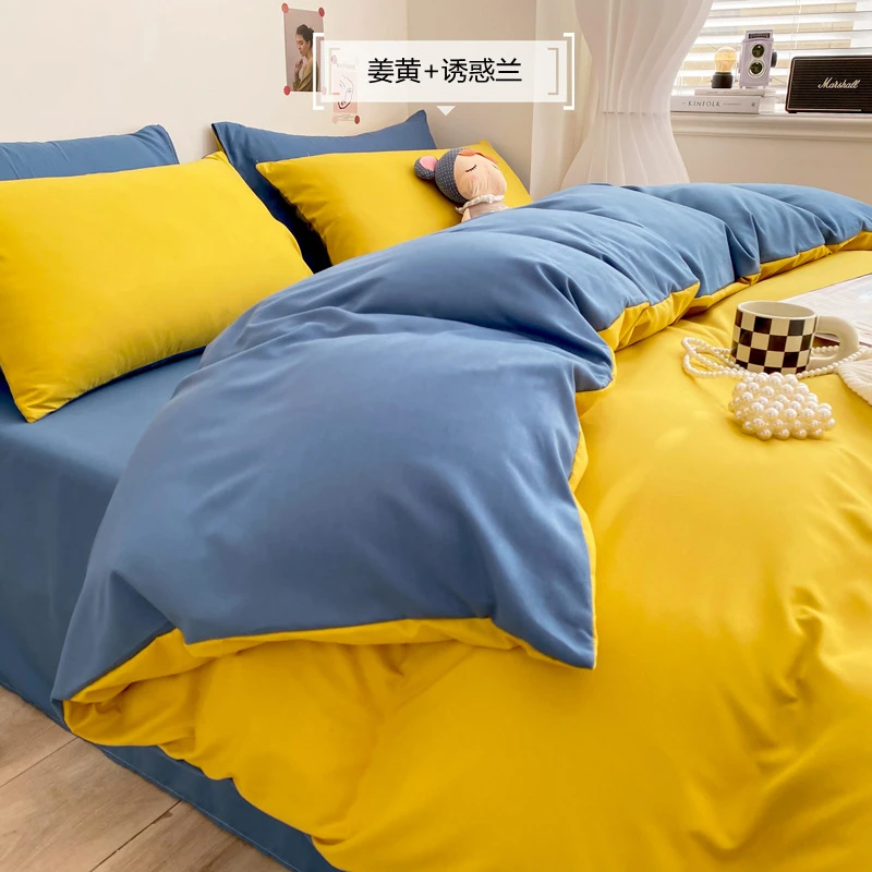 Simple Double-sided Design King Size Bedding Set Soft Comfortable Duvet Cover and Pillowcase Sheet Affordable Durable Bed Sets
Simple Double-sided Design King Size Bedding Set Soft Comfortable Duvet Cover and Pillowcase Sheet Affordable Durable Bed Sets
