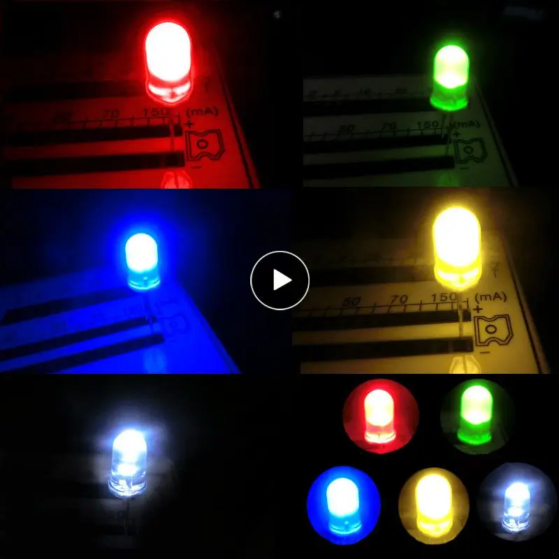 

Прозрачные круглые 3/5 мм, супер яркие, прозрачные, зеленые, красные, белые, желтые, синие фонарики, лампы для рукоделия, светоизлучающие диоды