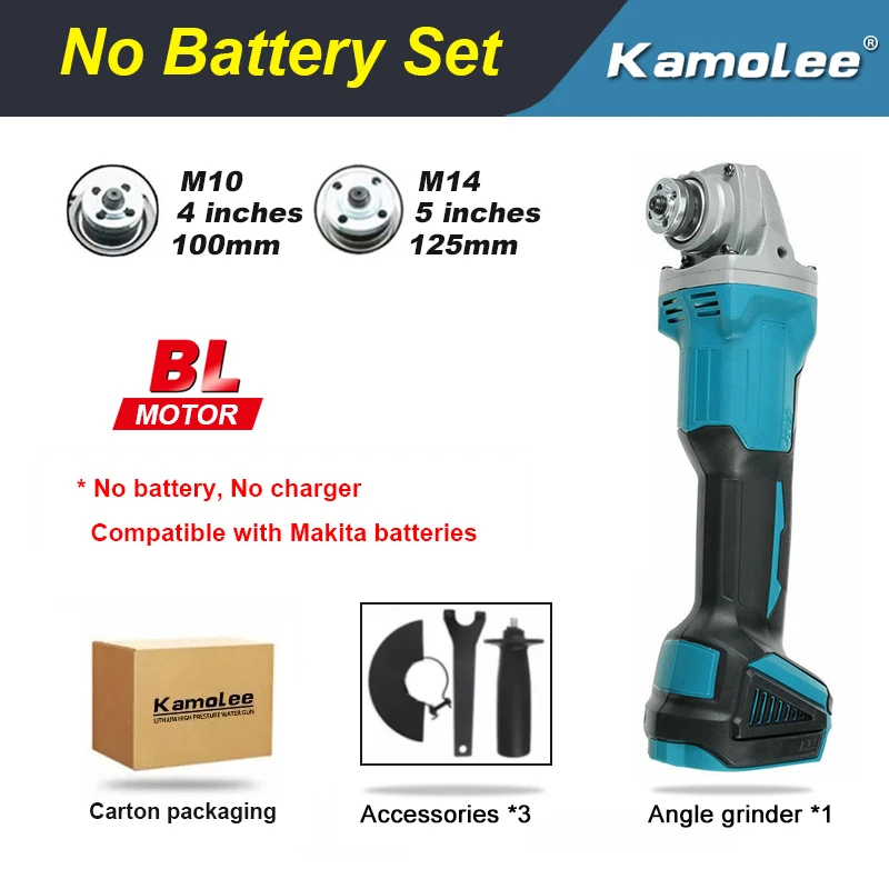 Kamolee аккумуляторная угловая шлифовальная машина
Kamolee аккумуляторная угловая шлифовальная машина