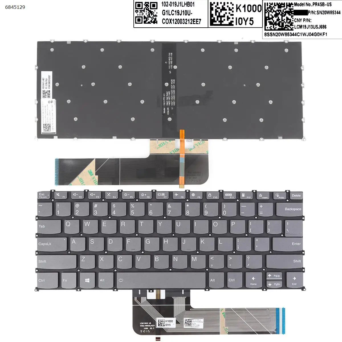 US Laptop Keyboard for Lenovo Yoga Slim 7-14ARE05 5-14ARE05 5-14IIL05 5-14ALC05 ThinkBook 14 G2 ARE GRAY Backlit
US Laptop Keyboard for Lenovo Yoga Slim 7-14ARE05 5-14ARE05 5-14IIL05 5-14ALC05 ThinkBook 14 G2 ARE GRAY Backlit