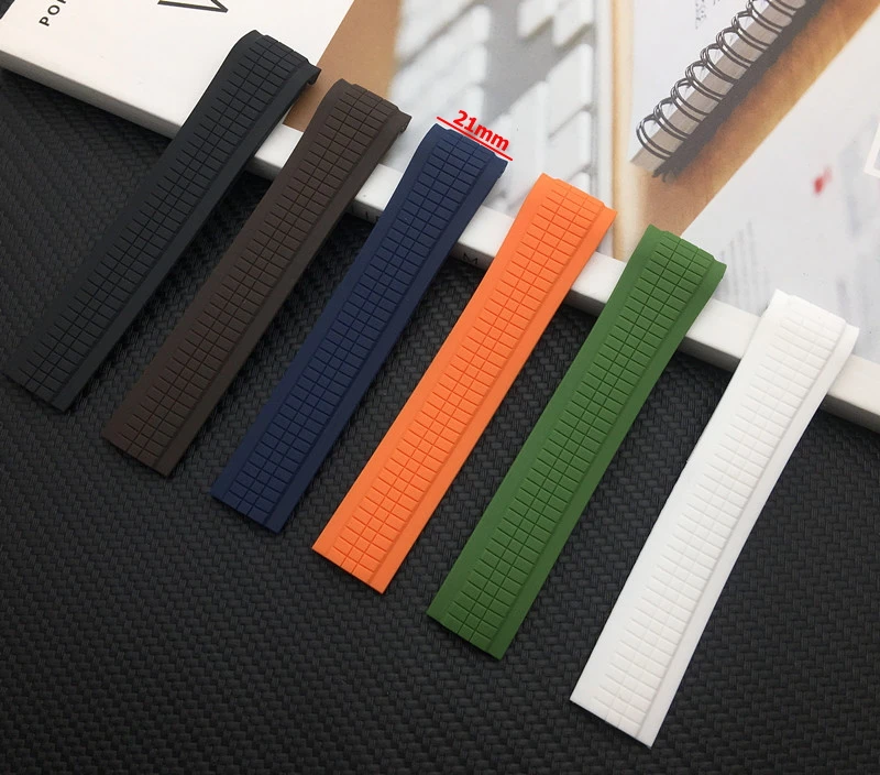 21mm Black Brown Blue Orange White Green Rubber Watchband fit For Patek Aquanaut Philippe for 5164a 5167a-001 Watch Strap band 
21mm Black Brown Blue Orange White Green Rubber Watchband fit For Patek Aquanaut Philippe for 5164a 5167a-001 Watch Strap band