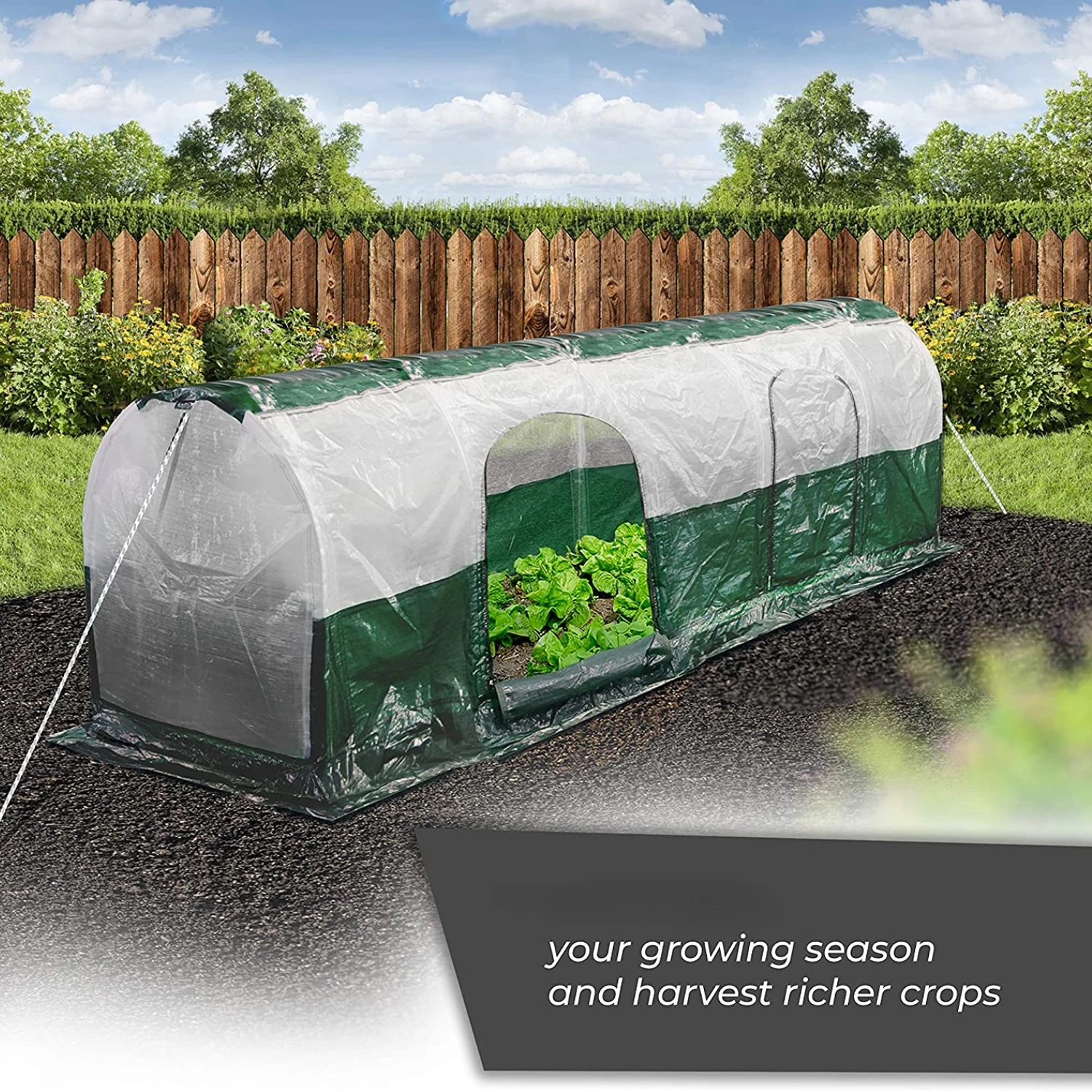 Greenhouse Film Transparent Plastic Crops Vegetable Covering UV Resistant Polyethylene Covering Flowers (US spot)
Greenhouse Film Transparent Plastic Crops Vegetable Covering UV Resistant Polyethylene Covering Flowers (US spot)