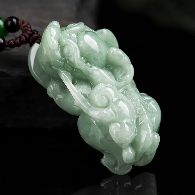 Real Burma Jade Brave Troops Pendant Fengshui Charm Necklace Men Women Jadeite Myanmar Emerald Fortune Pi Xiu Lucky Amulet Gifts
Real Burma Jade Brave Troops Pendant Fengshui Charm Necklace Men Women Jadeite Myanmar Emerald Fortune Pi Xiu Lucky Amulet Gifts