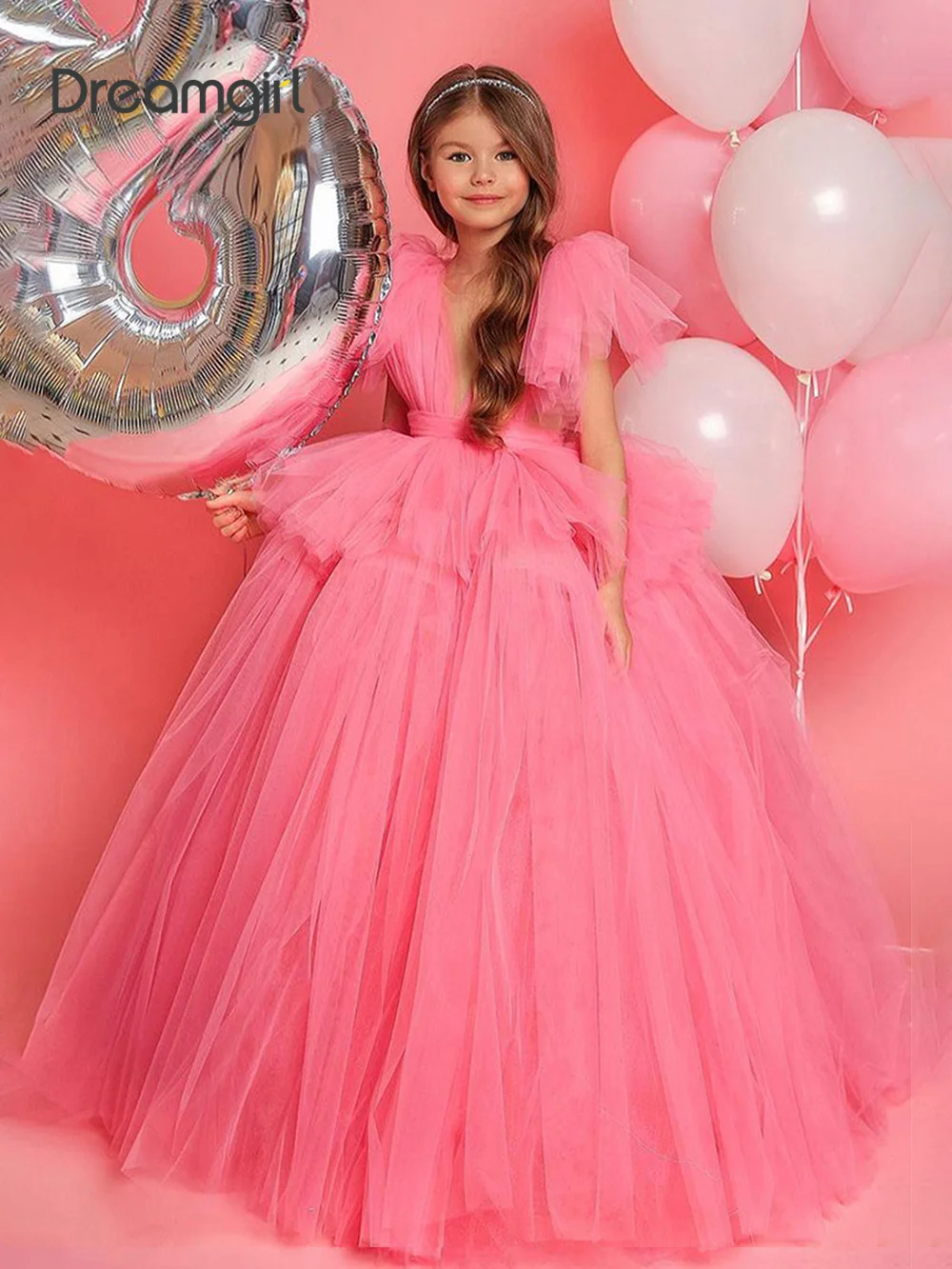 Dreamgirl A Line Flower Girl Dress Pink Pleat Ball Gown Tiered Wedding Party Dress Belt Princess Dress Communion Birthday Party
Dreamgirl A Line Flower Girl Dress Pink Pleat Ball Gown Tiered Wedding Party Dress Belt Princess Dress Communion Birthday Party