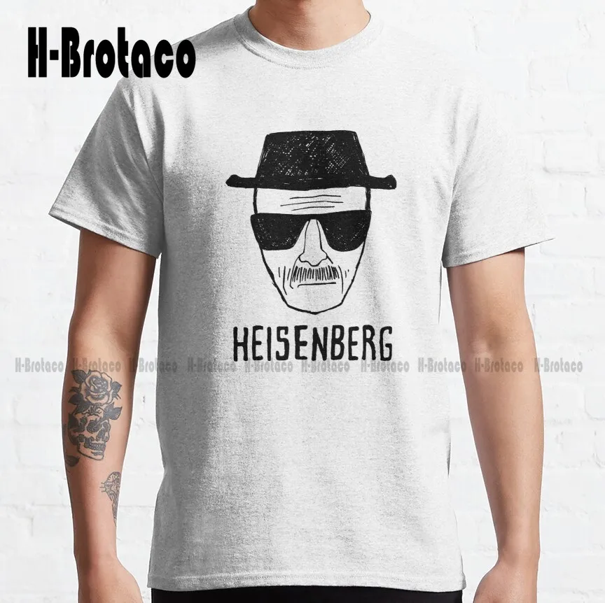 

Классическая футболка с рисунком хайзенберга, Оригинальная футболка с цифровой печатью для подростков в стиле унисекс, необычная забавная футболка в стиле ретро