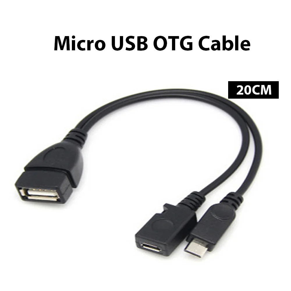 20cm 2 in 1 Micro USB Host Power Y Splitter USB 2.0 Port Terminal Adapter OTG Cable For Fire Tv 3 Or 2nd Gen Fire Stick
20cm 2 in 1 Micro USB Host Power Y Splitter USB 2.0 Port Terminal Adapter OTG Cable For Fire Tv 3 Or 2nd Gen Fire Stick
