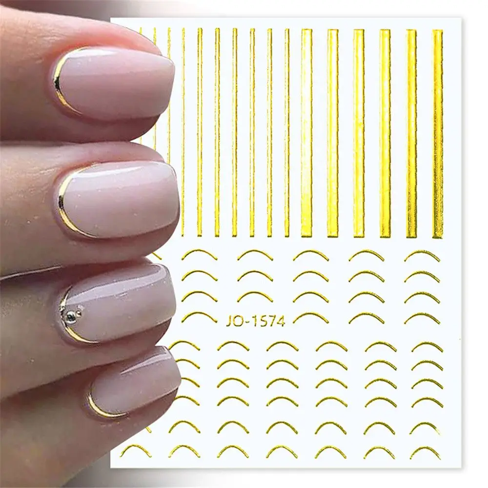 3D Lines Nail Stickers DIY Gold Laser Silver Leaves Wave Stripe Lines Letters Self Adhesive Nail Art Sliders Water Decal Sticker
3D Lines Nail Stickers DIY Gold Laser Silver Leaves Wave Stripe Lines Letters Self Adhesive Nail Art Sliders Water Decal Sticker