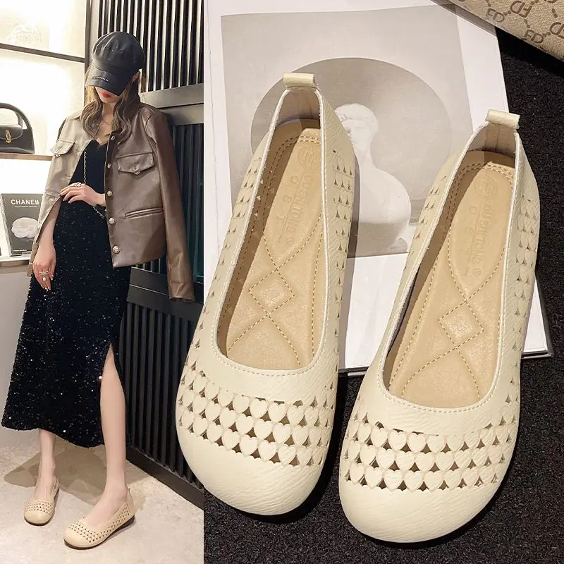 Retro Ethnic Soft-soled Women's Shoes 2023 Comfortable Joker Hollow Ladies Sandals Plus Size Casual Shoes In Spring and Summer
Retro Ethnic Soft-soled Women's Shoes 2023 Comfortable Joker Hollow Ladies Sandals Plus Size Casual Shoes In Spring and Summer
