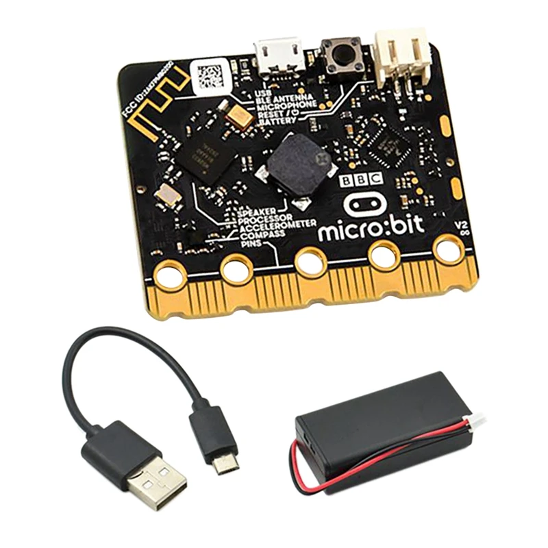 Micro:Bit V2 BBC Development Board With Built-In Speaker And Microphone Touch-Sensing Micro:Bit Smart Programmable Board 
Micro:Bit V2 BBC Development Board With Built-In Speaker And Microphone Touch-Sensing Micro:Bit Smart Programmable Board