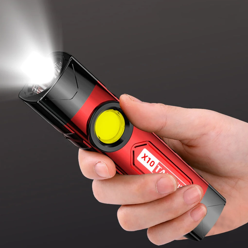 Портативная мини-вспышка высокой яркости, ручной фонарик для кемпинга, 3 режима, зарядка через USB, перезаряжаемый светильник, чип ОС 18000K 
Портативная мини-вспышка высокой яркости, ручной фонарик для кемпинга, 3 режима, зарядка через USB, перезаряжаемый светильник, чип ОС 18000K