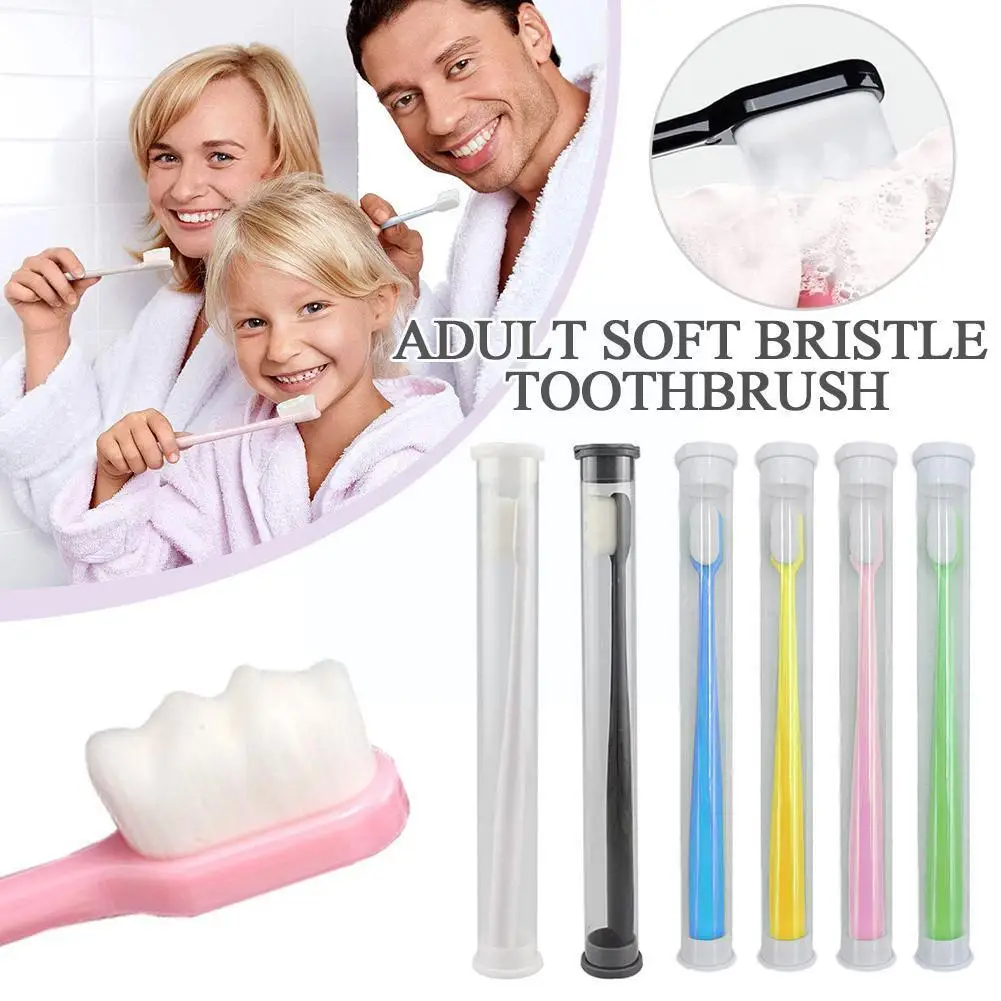 Adult Soft Bristle Toothbrush Ultra-fine Soft Bristle Care Portable Care Oral Cleaning Brush Cleaning Teeth Tools Teeth Dee U7E6
Adult Soft Bristle Toothbrush Ultra-fine Soft Bristle Care Portable Care Oral Cleaning Brush Cleaning Teeth Tools Teeth Dee U7E6