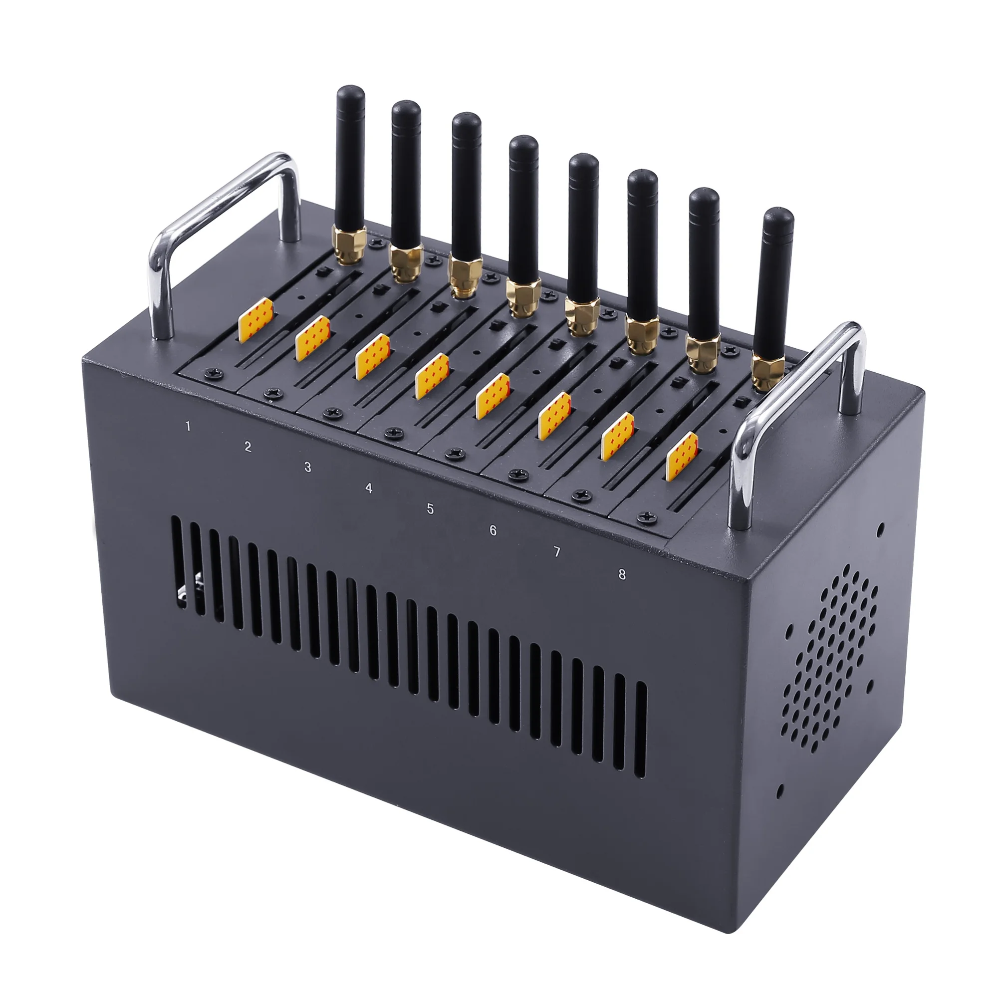 Low cost 2G/3G/4G module 8 ports sms modem gsm gateway broadcast machine sim box for bulk sms marketing with AT Command
Low cost 2G/3G/4G module 8 ports sms modem gsm gateway broadcast machine sim box for bulk sms marketing with AT Command