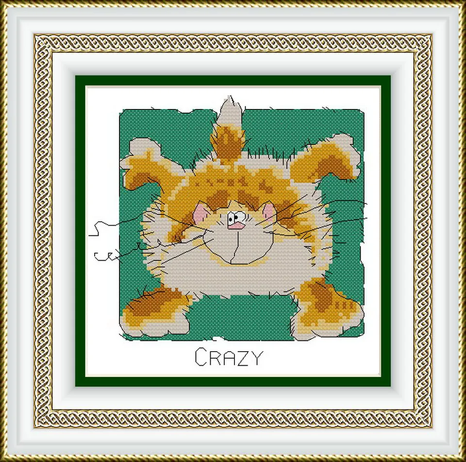 KTF044 Cross Stitch Kit Cartoon Cat Art Homfun Maison Cross Stich Painting Joy Sunday Christmas Decorations For Home Homefun
KTF044 Cross Stitch Kit Cartoon Cat Art Homfun Maison Cross Stich Painting Joy Sunday Christmas Decorations For Home Homefun