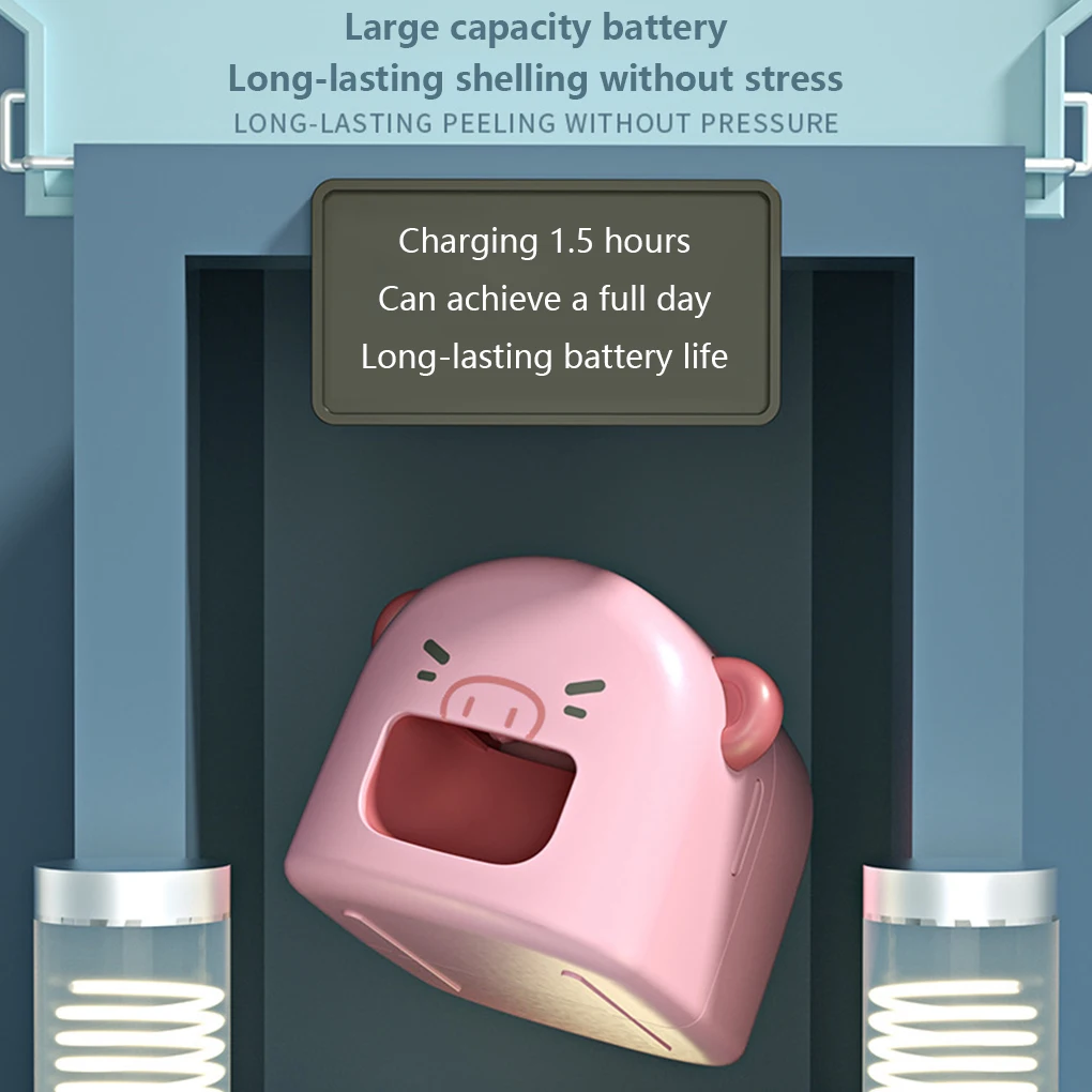 Electric Automatic USB Rechargeable Sunflower Seed Machines Anti-clip Portable Cartoon Seeds Shelling Opener Pink
Electric Automatic USB Rechargeable Sunflower Seed Machines Anti-clip Portable Cartoon Seeds Shelling Opener Pink