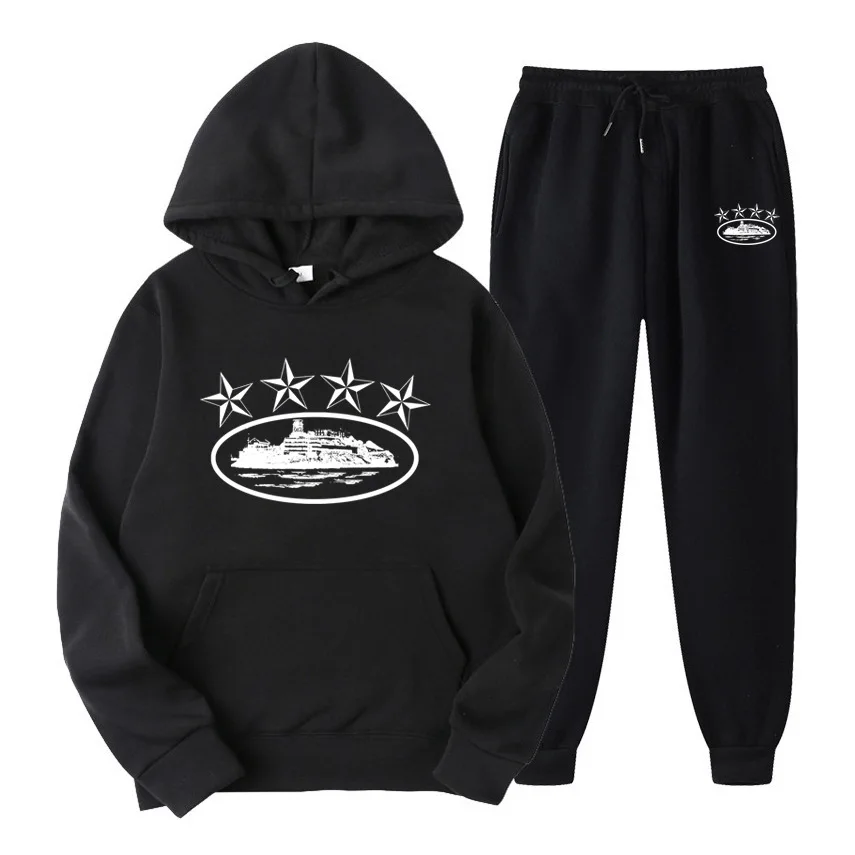 Loose Sweater Women's Set Corteiz Fashion Street Beauty y2k Hip Hop Skateboard Leisure Hoddies Sweater Set Autumn and Winter 
Loose Sweater Women's Set Corteiz Fashion Street Beauty y2k Hip Hop Skateboard Leisure Hoddies Sweater Set Autumn and Winter