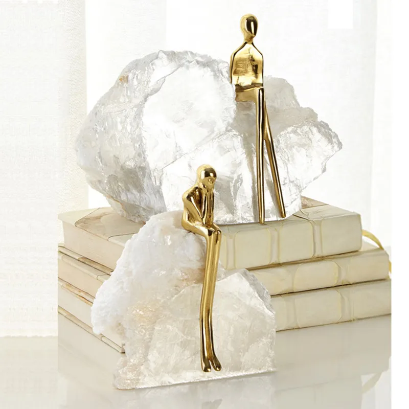 Creative Natural Crystal Stone Mountain Golden Character Ornament Handcraft Sculpture Golden Man Sculpture Home Decoration
Creative Natural Crystal Stone Mountain Golden Character Ornament Handcraft Sculpture Golden Man Sculpture Home Decoration