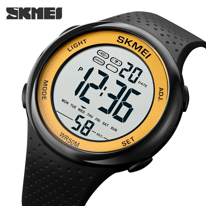 SKMEI Outdoor Sport Watch For Men Fashion Led Light Digital Watches Count Down Stopwatch Electronic Wristwatch Waterproof Clock
SKMEI Outdoor Sport Watch For Men Fashion Led Light Digital Watches Count Down Stopwatch Electronic Wristwatch Waterproof Clock