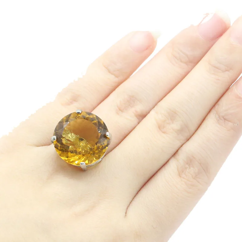 8g 925 SOLID STERLING SILVER Ring Delicate Fine Cut Round Shape Fire Rainbow Violet Topaz Golden Citrine For Females Wedding
8g 925 SOLID STERLING SILVER Ring Delicate Fine Cut Round Shape Fire Rainbow Violet Topaz Golden Citrine For Females Wedding