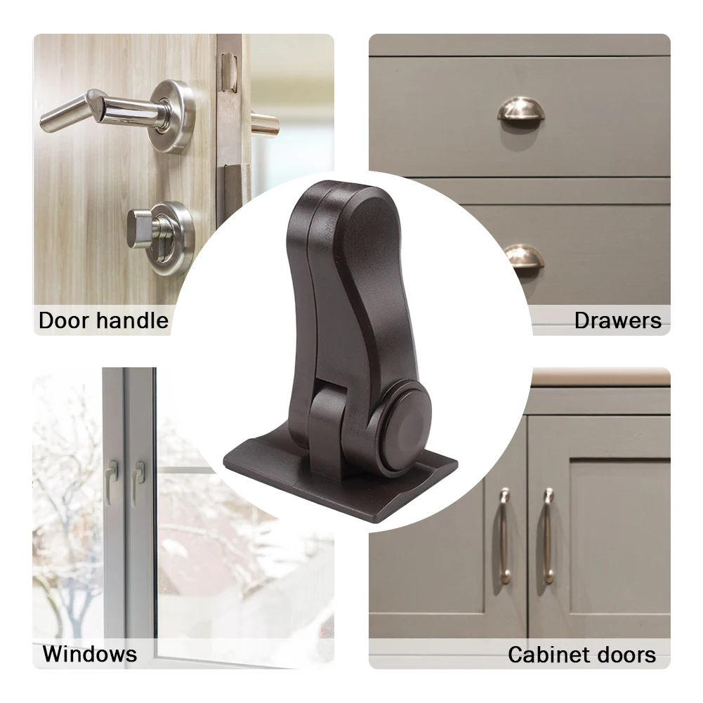 Door Lever Lock Anti-collision Baby Safety Lock Anti-open Portable Durable Rotating Universal Multifunctional for Home Security
Door Lever Lock Anti-collision Baby Safety Lock Anti-open Portable Durable Rotating Universal Multifunctional for Home Security